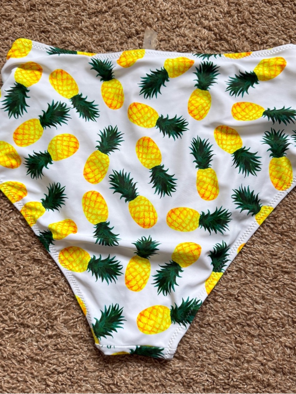 Pineapple High Waist Bikini Bottoms - Picture 2 of 4